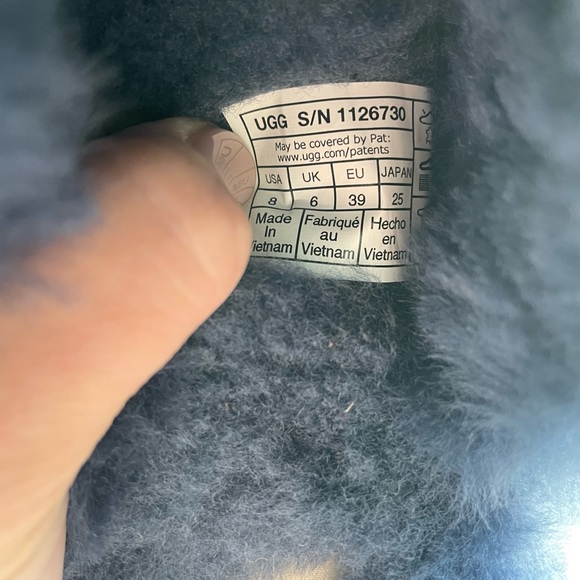 UGG CLUGGETTE SLIPPER NAVY WOMENS SIZE 8 - Picture 8 of 12